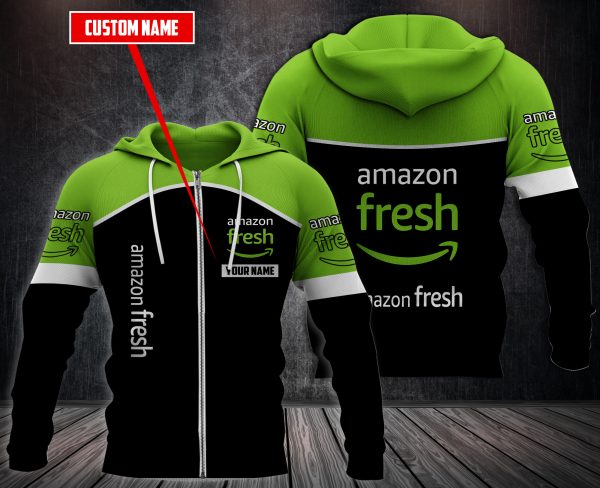 Personalized Amazon Fresh 3D Fleece Hoodie