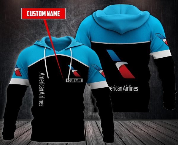 Personalized American Airlines Custom 3D Fleece Hoodie