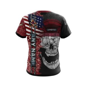 Personalized Arizona Coyotes Skull Concept 3D Shirt