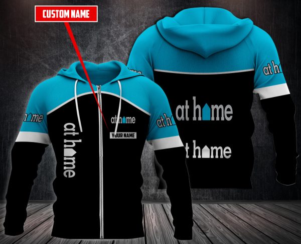 Personalized At Home 3D Fleece Hoodie