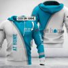 Personalized At Home White Blue Custom All Over Print 3D Hoodie