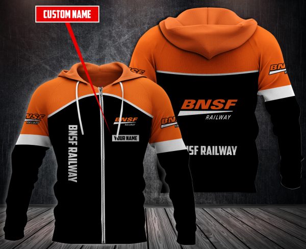 Personalized Bnsf Railway 3D Fleece Hoodie