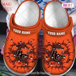 Personalized CFL BC Lions Broken Wall Crocs