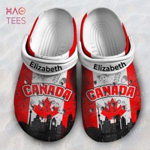 Personalized Canada Flag Heritage Symbols Crocs Shoes