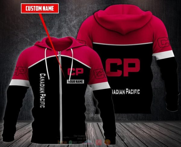 Personalized Canadian Pacific 3D Fleece Hoodie