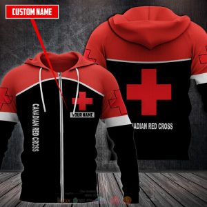 Personalized Canadian Red Cross 3D Fleece Hoodie