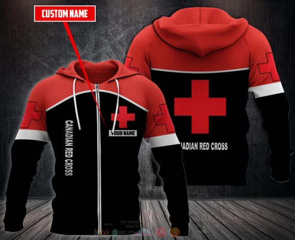 Personalized Canadian Red Cross 3D Fleece Hoodie