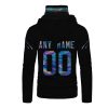 Personalized Carolina Panthers Black Custom 3D Hoodie Mask