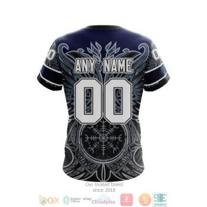 Personalized Columbus Blue Jackets Nhl Norse Viking Symbols Custom 3D Shirt