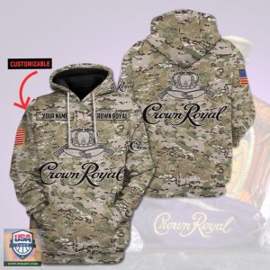 Personalized Crown Royal Camouflage 3D All Over Print Hoodie