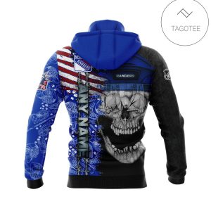 Personalized Custom Name New York Rangers Skull Gaiter Mask Hoodie