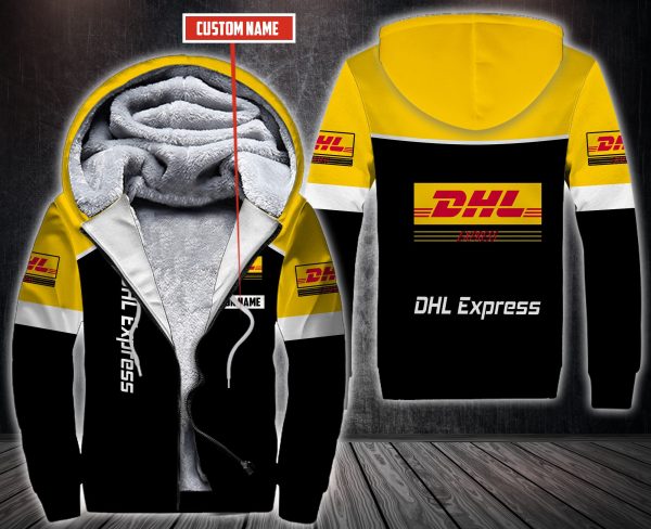 Personalized Dhl Express 3D Fleece Hoodie