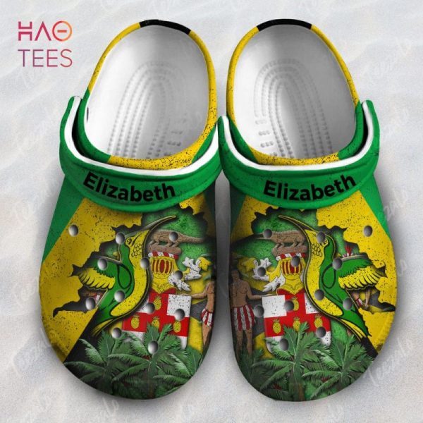 Personalized Doctor Bird Jamaica Flag Crocs Shoes Gift for Jamaica Lover