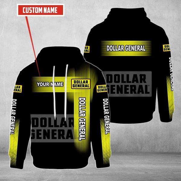 Personalized Dollar General Black Custom All Over Print 3D Hoodie