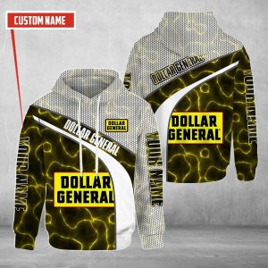 Personalized Dollar General White Yellow Custom All Over Print 3D Hoodie