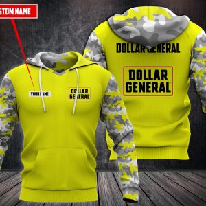 Personalized Dollar General Yellow 3D Fleece Hoodie