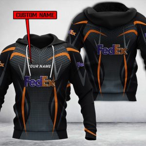 Personalized Fedex Black Custom All Over Print 3D Hoodie