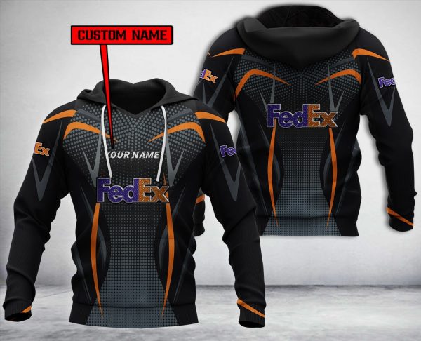 Personalized Fedex Black Custom All Over Print 3D Hoodie