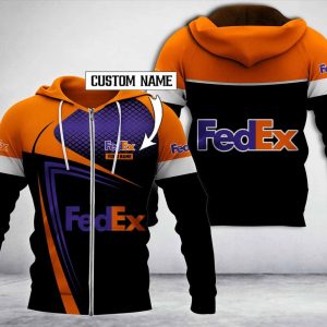 Personalized Fedex Black Ver2 3D Hoodie