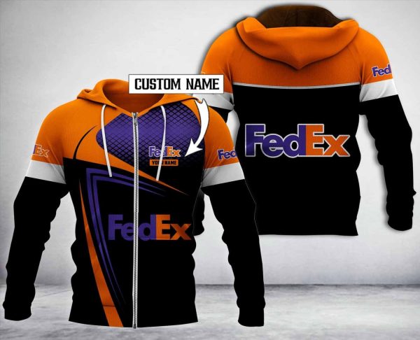 Personalized Fedex Black Ver2 3D Hoodie