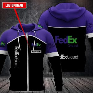 Personalized Fedex Ground 3D Fleece Hoodie