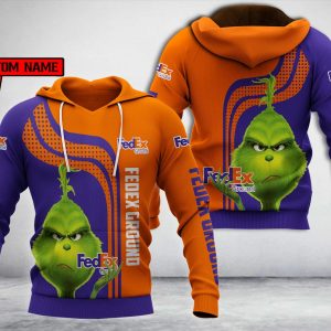 Personalized Fedex Ground Grinch Custom All Over Print 3D Hoodie