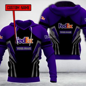 Personalized Fedex Purple Black Custom All Over Print 3D Hoodie