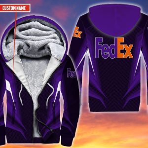 Personalized Fedex Purple Custom 3D Fleece Hoodie