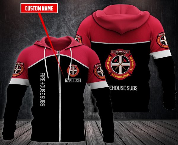 Personalized Firehouse Subs 3D Fleece Hoodie