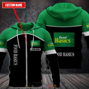 Personalized Food Basics 3D Fleece Hoodie