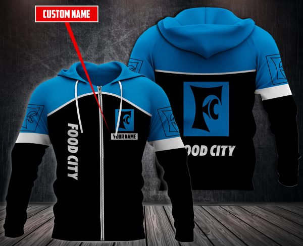 Personalized Food City 3D Fleece Hoodie