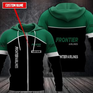 Personalized Frontier Airlines 3D Fleece Hoodie