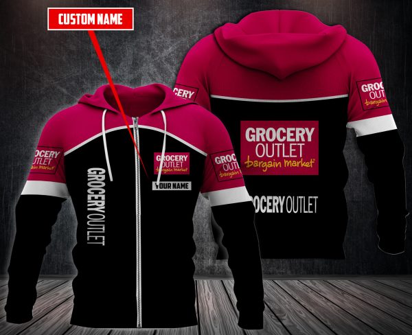 Personalized Grocery Outlet 3D Fleece Hoodie