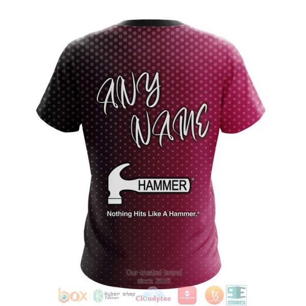 Personalized Hammer Obsession Tour Bowling Custom Black Pink 3D Shirt