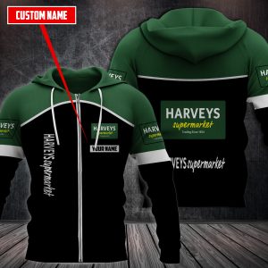 Personalized Harveys Supermarket 3D Fleece Hoodie