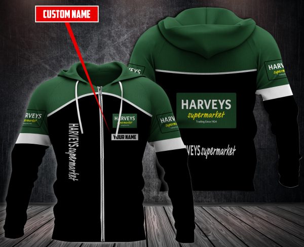 Personalized Harveys Supermarket 3D Fleece Hoodie