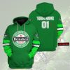 Personalized Heineken Green Custom 3D Hoodie