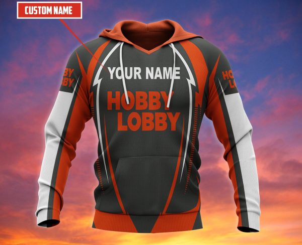 Personalized Hobby Lobby Black Orange Custom All Over Print 3D Hoodie