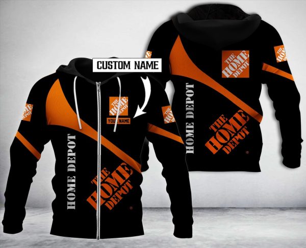 Personalized Home Depot Black 3D Hoodie