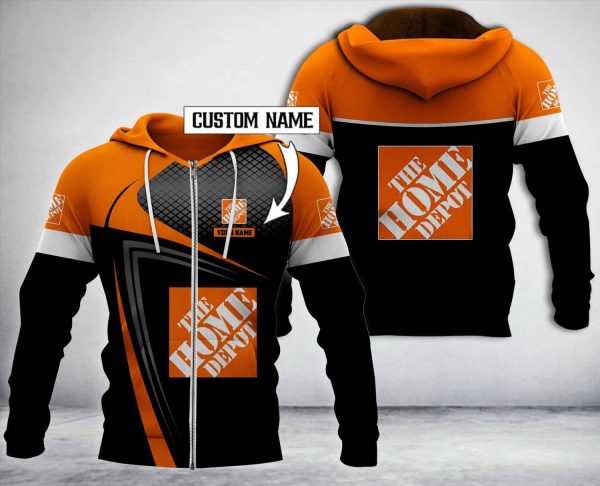 Personalized Home Depot Black Ver2 3D Hoodie