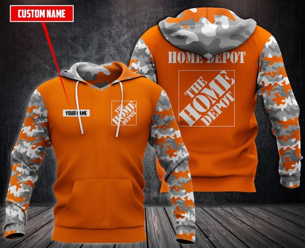 Personalized Home Depot Orange 3D Fleece Hoodie