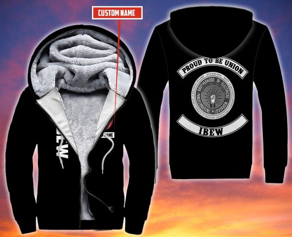 Personalized Ibew Custom All Over Print 3D Fleece Hoodie