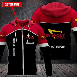 Personalized In-N-Out Burger 3D Fleece Hoodie