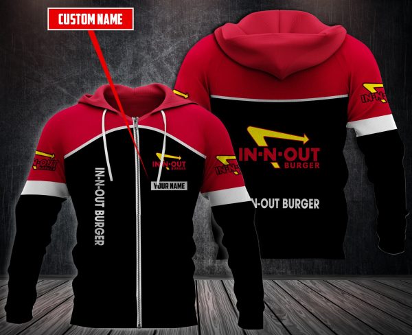 Personalized In-N-Out Burger 3D Fleece Hoodie