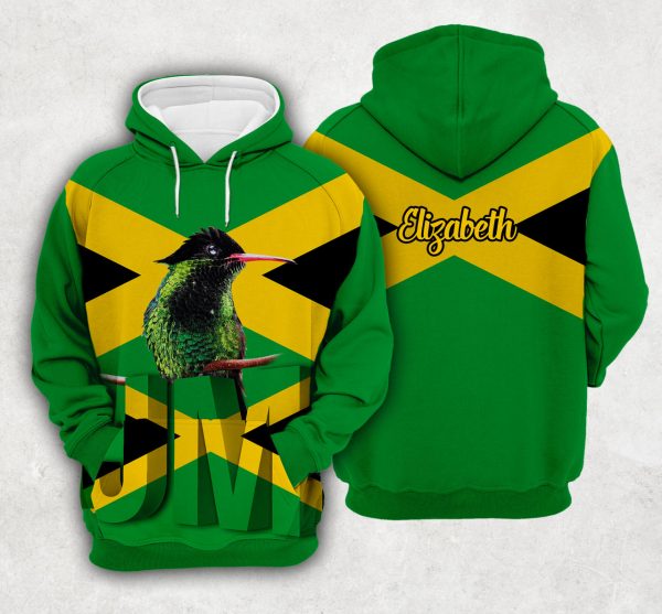 Personalized Jamaica Flag Custom 3D Hoodie