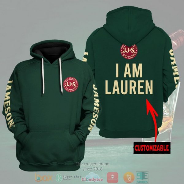 Personalized Jameson Irish Whiskey If I Am Too Drunk Take Me To Custom 3D Hoodie