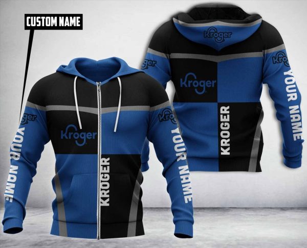 Personalized Kroger Black Blue Custom Hoodie