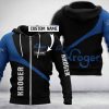 Personalized Kroger Blue Black 3D Hoodie