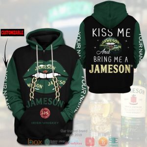 Personalized Lip Kiss Me And Bring Me A Jameson Custom 3D Shirt