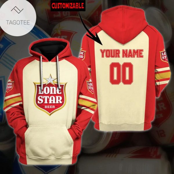 Personalized Lone Star Beer Logo Hoodie